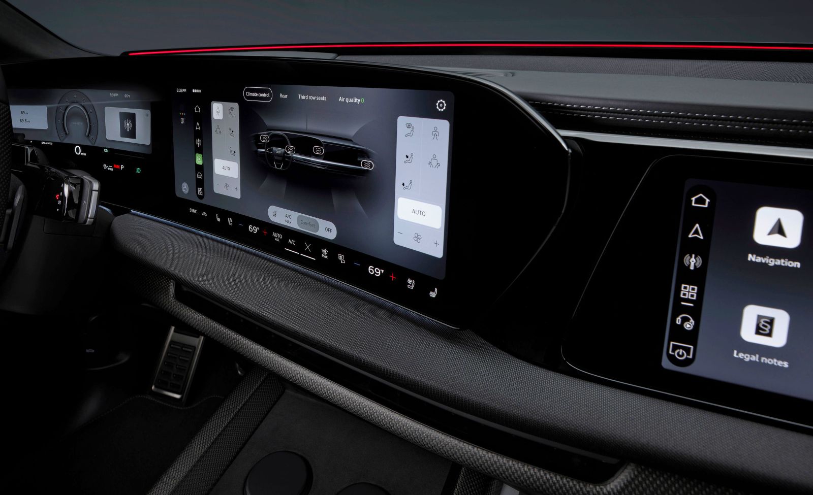 Audi Q9 2027 SUV Interior Infotainment Displays Design